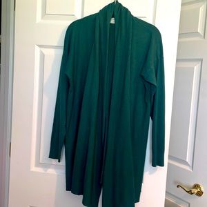 Cozy forest green cardigan